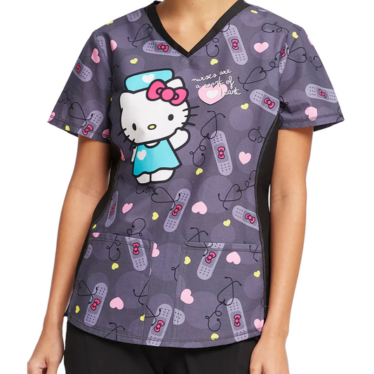 Top Clínico Hello Kitty Nurse Tooniforms Sanrio Mujer